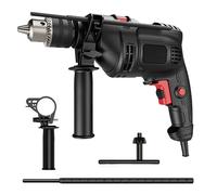 Perceuse à Percussion 780 W 3000 tr/min avec Poignée Rotative à 360°, Mandrin de Perçage 13 mm, pour Béton, Métal et Bois