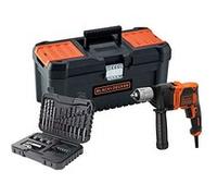 BLACK+DECKER Marteau perforateur 850W avec 32 accessoires, vitesse variable, mandrin sans onction percussion, BEH850KA32-QS