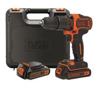 Perceuse à percussion Black & Decker BDCHD18KB 18V + 2 batteries 1,5Ah + mallette