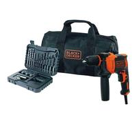 Perceuse à percussion Black & Decker BEH710SA32-QS 710 W avec 32 accessoires et sac de transport