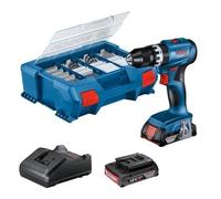 Perceuse à percussion Bosch Professional GSB 18V-45 + 2 batteries 2,0Ah + Chargeur GAL 18V-20 - 06019K3306