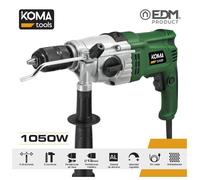 Perceuse à percussion - EDM - KOMA TOOLS - 1050W - Mandrin auto-serrant 13mm - 0-2800 tr/min