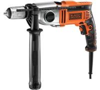 Perceuse à Percussion Filaire Black&Decker, 1100W, 2 Vitesses, Mandrin 13mm, Coffret de Rangement