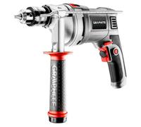 GRAPHITE Perceuse à percussion 850W, mandrin e 13 mm, vitesse 0-3000 tr/min, mallette de transport