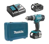 Makita Perceuse-visseuse à percussion sans fil DHP453RFE 18 V – 2x BL1830 3,0 Ah + chargeur DC18RC