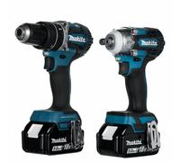 Pack 2 outils Perceuse - Boulonneuse MAKITA DLX2359TJ1 - 18V + 3 batteries 5Ah et chargeur