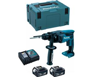 Perceuse à percussion MAKITA DHR165RTJ (2 x 5,0 Ah + DC18RC + MAKPAC 3)