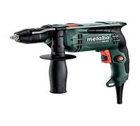 Metabo Perceuse à percussion SBE 650 – 650 W, 10 Nm, mandrin à serrage rapide, mallette plastique