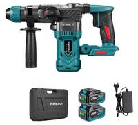 Perceuse à percussion, moteur sans balais, puissance de 2200 W, lot de 2 batteries - 1 pièce