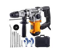 Perceuse à percussion rotative 1050W Max forage 26mm SDS Plus démolition marteau-piqueur 4in1 électrique bois béton perforateur Durabilité, Efficacité