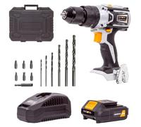 Perceuse à percussion sans fil 18V brushless - Maxxpack - avec batterie 2.0Ah et chargeur