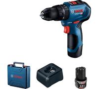 Perceuse à percussion sans fil Bosch GSB 12V-30; 12 V; 2x2,0 Ah accu.