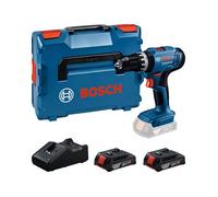 Perceuse à percussion sans fil BOSCH PROFESSIONAL - GSB 18V-25 - 2 batteries GBA 2,0Ah + chargeur GAL 18V-40 L