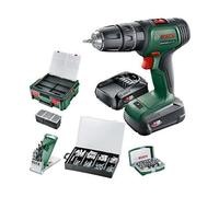 Perceuse à percussion sans fil - Bosch - UniversalImpact 18V - 2 batteries Li-ion - 210 accessoires - Vert/Noir