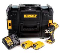 Perceuse à percussion sans fil DeWalt DCD 709 D2T 18 V 65 Nm + 2 batteries 2,0 Ah + chargeur dans un coffret TSTAK