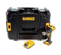 Perceuse à percussion sans fil DeWalt DCD 709 NT 18 V 65 Nm + 1 batterie 2,0 Ah dans un coffret TSTAK - sans chargeur
