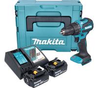 Perceuse à percussion sans fil Makita DHP 490 RFJ 18 V 65 Nm Brushless + 2 batteries 3,0 Ah + chargeur + Makpac