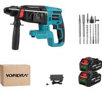 Perceuse à percussion sans fil, moteur sans balai, 2X option de batterie 6