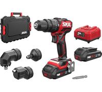 Perceuse à percussion sans fil Skil 20V 3076 HC + 4 embouts (2x2,0 Ah)