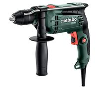 Metabo Perceuse à percussion SBE 650 – 650 W, 10 Nm, mandrin à serrage rapide, mallette plastique