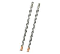 Perceuse à percussion SDS Plus, 10 mm x 200 mm, lot de 2, forets pour béton avec 4 lames en carbure de tungstène