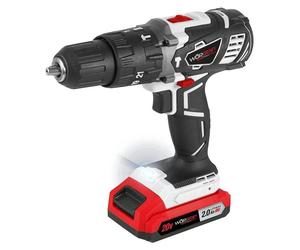 Perceuse à percussion Worgrip 2,0 Ah 20 V, couleur argent, taille unique / prise UE 220 V, couleur argent, taille unique