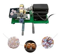 Perceuse à perles 220 V 360 W - Kit complet de perçage de perles perforées de 4 à 35 mm pour coraux, perles, bois, jade
