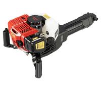 Perceuse à roche - Marteau-piqueur à essence - 52 cm³ - Moteur 2 temps - 1900 W - 70 dB - Réservoir de carburant de 1,3 litre - Poignée anti-vibrations - Noir/rouge