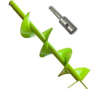 Perceuse à tarière de 200 mm, longueur de 80 cm, avec lames en carbure de tungstène, adaptateur SDS Plus. Idéale pour la plantation d'arbres et la construction de clôtures, profondeur de travail de 60