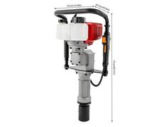Perceuse à tarière essence, 52 CC - Moteur 1900 W - Ø 55-70 mm - Perceuse pour poteaux