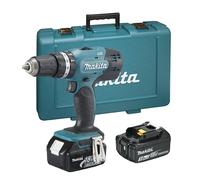 Perceuse combinée Makita DHP453RFE + batterie 18 V + coffret