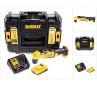 Perceuse d'angle sans fil Dewalt DCD 740 D1 18 V 33 Nm + 1 batterie 2,0 Ah + chargeur rapide + TSTAK