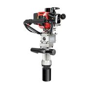 Perceuse de poteau à essence 2 temps 32,7 cc 900 W avec 2 manchons d'insertion 55/70 mm, marteau de poteau portable pour poteaux de clôture, piquets, agriculture, forêt, jardin et travaux de