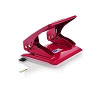 Perceuse de table/bureau - Perforatrice métallique avec 2 trous, grande résistance et capacité, perfore jusqu'à 20 feuilles, guide de coupe, verso avec réservoir et couvercle - by SDI par Office Box