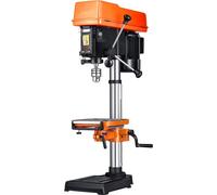 Perceuse d'établi 305 mm - Perceuse à colonne - Puissance 750 W - Vitesse de rotation 340-2200 tr/min - Table inclinable 0-45° - Éclairage de travail LED - Positionnement laser - Pour le bois et le mé