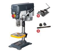 Perceuse d'établi jusque ø 16 mm raccord CM2 450W 230V 5 vitesses + étau de perçage + jeu de boulons Optidrill DQ18 PACK