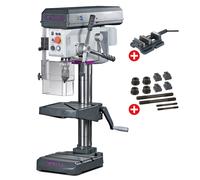 Perceuse d'établi jusque ø 24 mm raccord CM2 850W 230V 7 vitesses + étau de perçage + jeu de boulons Optidrill B24H PACK 230V