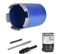 Perceuse diamantée turbo - 68 mm avec adaptateur à 6 faces pour béton et maçonnerie