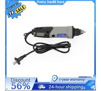 Perceuse électrique 400W, 6 vitesses, tige de meuleuse d'établi, Kit de meulage rotatif, outil électrique 220V pour gravure/coupe/meulage/tranchage Gray