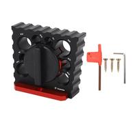 Perceuse électrique Dowel Maker Kit de gabarit de fabricant de chevilles 8 trous Rotation semi-automatique en alliage d'aluminium outil de fraisage de tige ronde pour la création