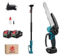 Perceuse électrique haute performance, moteur sans balais de 5500W, tige télescopique, ensemble de 2 batteries