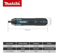 Perceuse électrique Makita, perceuse sans fil rechargeable, tournevis électrique Makita, outil de démontage multifonctionnel. No Battery