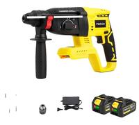 Perceuse électrique, moteur sans balais, 4 modes de fonctionnement, 2 batteries de type B, adaptateur secteur 100V-240V, prise de type C (Europe)