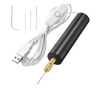 Perceuse électrique portable rechargeable avec 3 pièces de taille de poche pour corne en résine, accessoires de bricolage, perceuse électrique