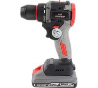 Perceuse électrique rechargeable 21V avec batterie et chargeur Torsion 55N.M 20+1 réglage de la torsion 2 vitesses variables Kit de mèches pour perceuse avec LED Perceuse électrique