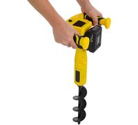 Perceuse électrique sans fil de 350W, foreuse pour trous de poteaux de 550 tr/min, machine de forage électrique, foreuse pour trous de poteaux sans fil, idéale pour le creusement/la préparation de sol