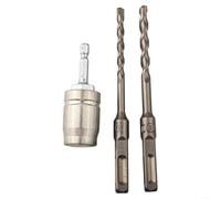 Perceuse électrique vers adaptateur SD Plus, tête de 10 mm, acier | Pour burinage mural, verrou à ressort solide, idéal pour les bricoleurs, corps en acier galvanisé, tête de 10 mm de diamètre