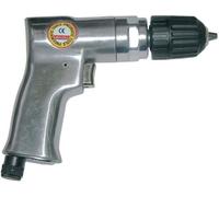 Perceuse et Dévisseuse Pneumatique MECAFER, Mandrin 10mm, Coffret 10 Forets HSS, 6 Embouts Vissage, Accessoires