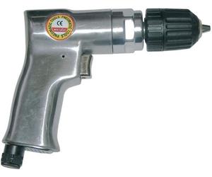 Perceuse et Dévisseuse Pneumatique MECAFER, Mandrin 10mm, Coffret 10 Forets HSS, 6 Embouts Vissage, Accessoires