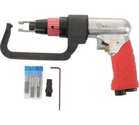 Perceuse et fraiseuse pneumatique pour soudage par points - ZQ-WWHTJ-003 - Raccord pneumatique 0,64 cm - Mandrin M8 - 1600 tr/min - Acier allié - Mandrin de positionnement inclus.